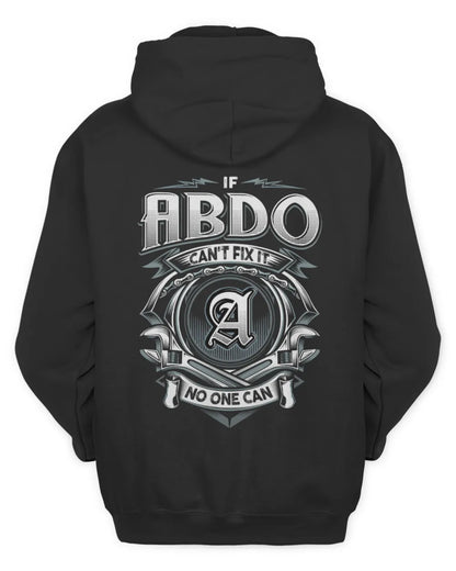 ABDO AP81-K4-626 - Personalized Ahmed Quote Apparel “If Ahmed Can't Fix It, No One Can” - Unisex Hoodie - Black