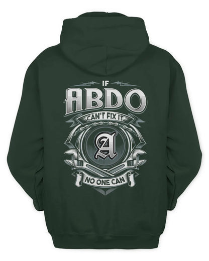 ABDO AP81-K4-626 - Personalized Ahmed Quote Apparel “If Ahmed Can't Fix It, No One Can” - Unisex Hoodie - Forest Green