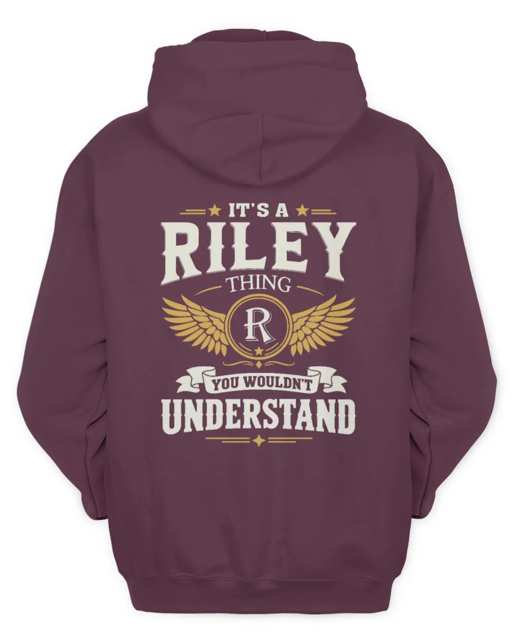 RILEY KT06-M008 It’s a [NAME] Thing – You Wouldn’t Understand | Personalized Vintage T-Shirt - Unisex Hoodie - Maroon