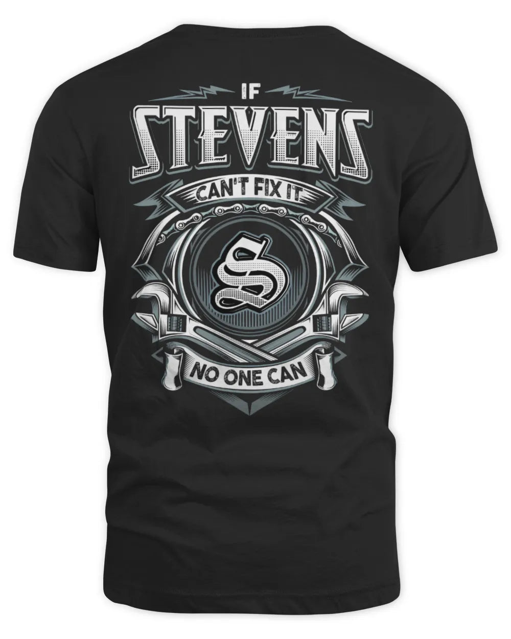STEVENS AP81-K4-626 - Personalized Ahmed Quote Apparel “If Ahmed Can't Fix It, No One Can” - Unisex Standard T-Shirt - Black