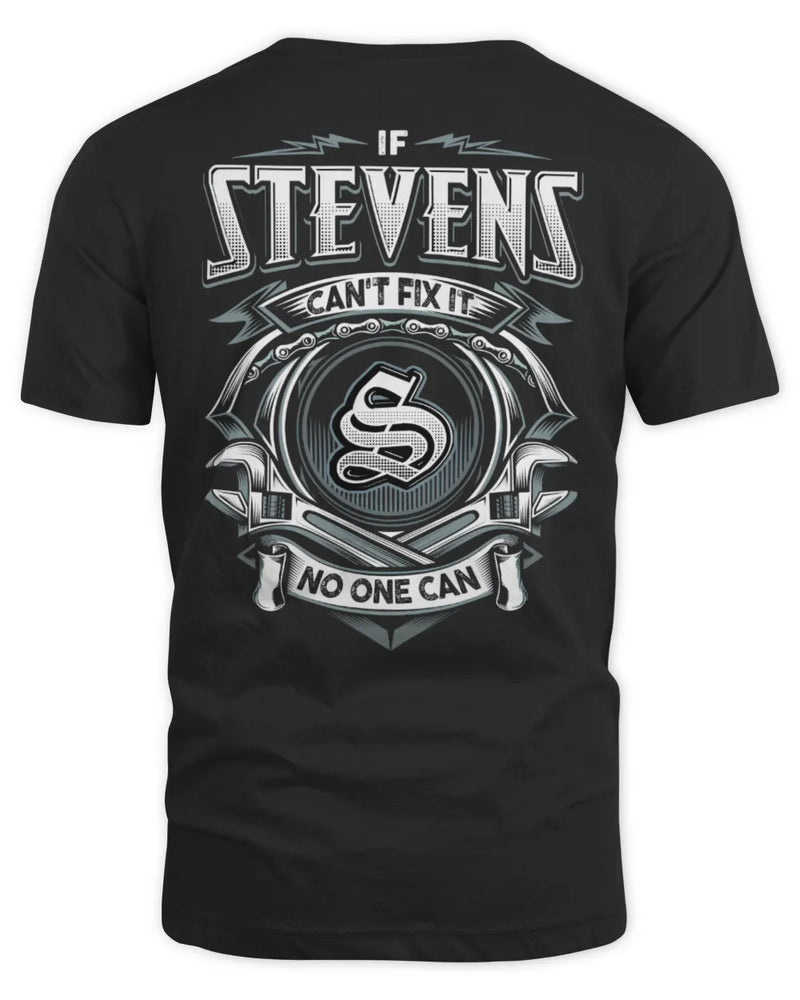 STEVENS AP81-K4-626 - Personalized Ahmed Quote Apparel “If Ahmed Can't Fix It, No One Can” - Unisex Standard T-Shirt - Black