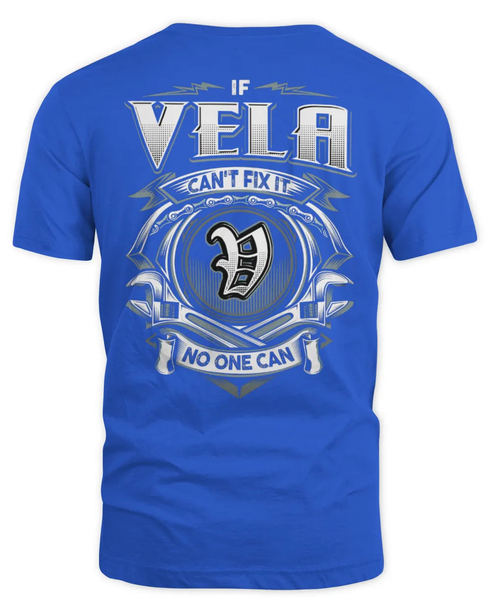 VELA AP81-K4-626 - Personalized Ahmed Quote Apparel “If Ahmed Can't Fix It, No One Can” - Unisex Standard T-Shirt - Royal