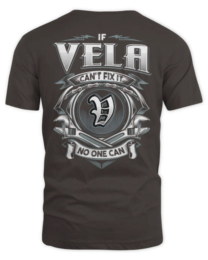 VELA AP81-K4-626 - Personalized Ahmed Quote Apparel “If Ahmed Can't Fix It, No One Can” - Unisex Standard T-Shirt - Dark Chocolate