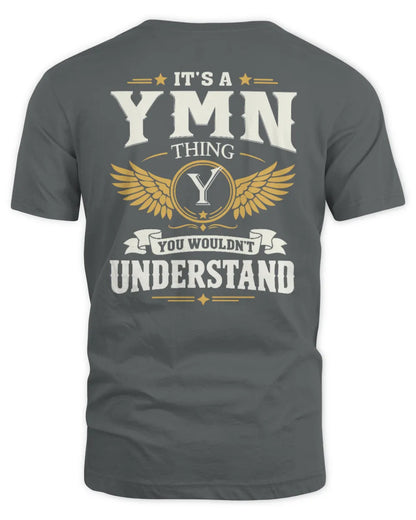 YMN KT06-M008 It’s a [NAME] Thing – You Wouldn’t Understand | Personalized Vintage T-Shirt - Unisex Standard T-Shirt - Charcoal