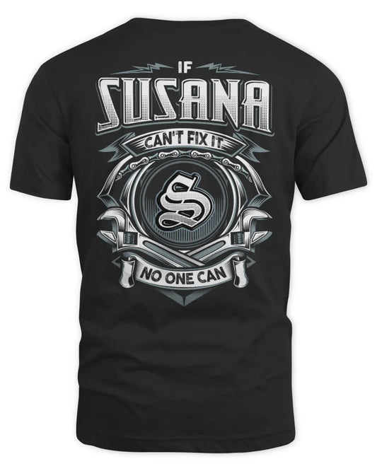 SUSANA AP81-K4-626 - Personalized Ahmed Quote Apparel “If Ahmed Can't Fix It, No One Can” - Unisex Standard T-Shirt - Black