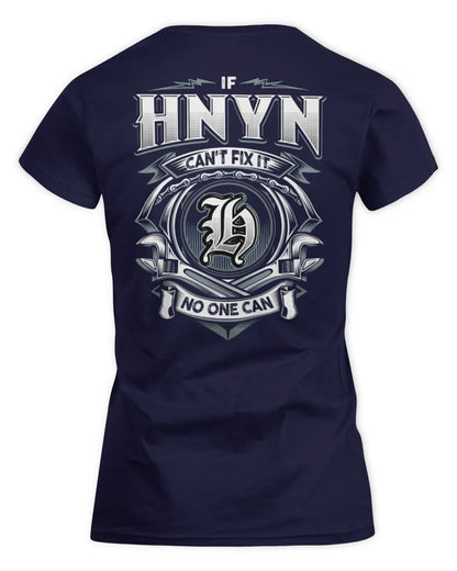 HNYN AP81-K4-626 - Personalized Ahmed Quote Apparel “If Ahmed Can't Fix It, No One Can” - Women's Standard T-Shirt - Navy