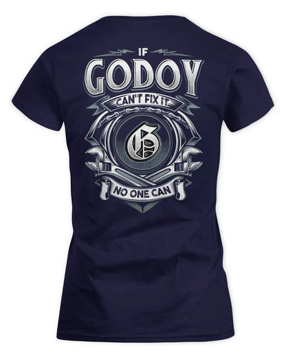 GODOY AP81-K4-626 - Personalized Ahmed Quote Apparel “If Ahmed Can't Fix It, No One Can” - Women's Standard T-Shirt - Navy