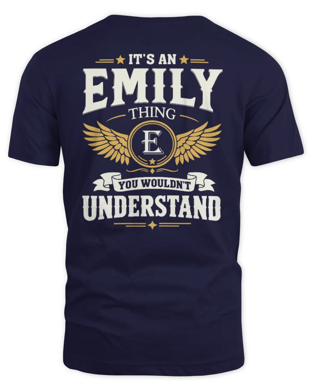 EMILY KT06-M008 It’s a [NAME] Thing – You Wouldn’t Understand | Personalized Vintage T-Shirt - Unisex Standard T-Shirt - Navy