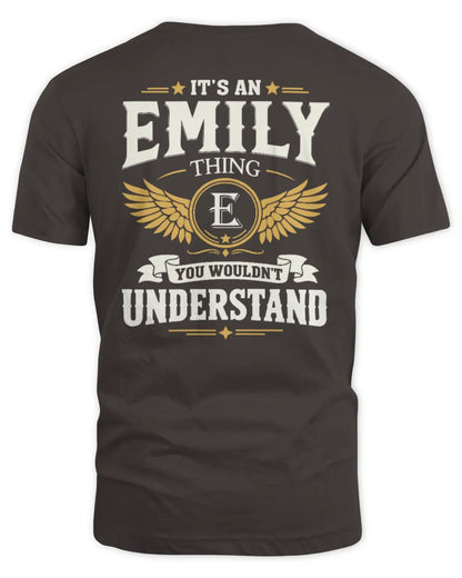 EMILY KT06-M008 It’s a [NAME] Thing – You Wouldn’t Understand | Personalized Vintage T-Shirt - Unisex Standard T-Shirt - Dark Chocolate