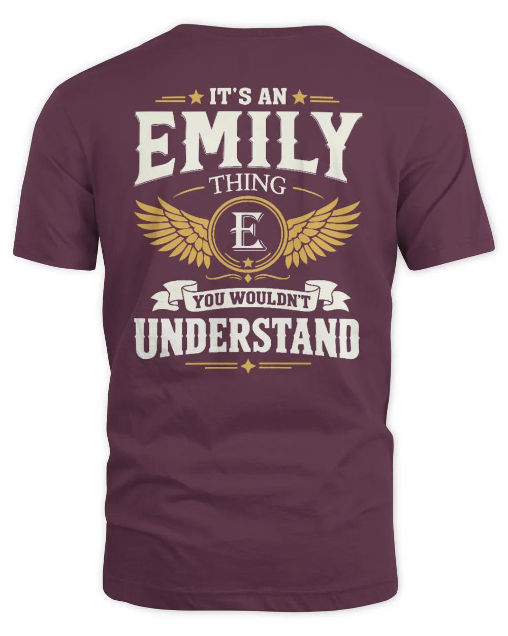 EMILY KT06-M008 It’s a [NAME] Thing – You Wouldn’t Understand | Personalized Vintage T-Shirt - Unisex Standard T-Shirt - Maroon