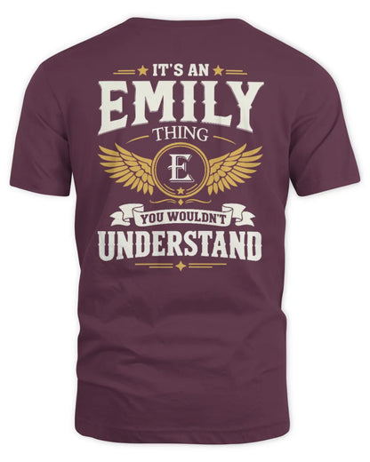 EMILY KT06-M008 It’s a [NAME] Thing – You Wouldn’t Understand | Personalized Vintage T-Shirt - Unisex Standard T-Shirt - Maroon