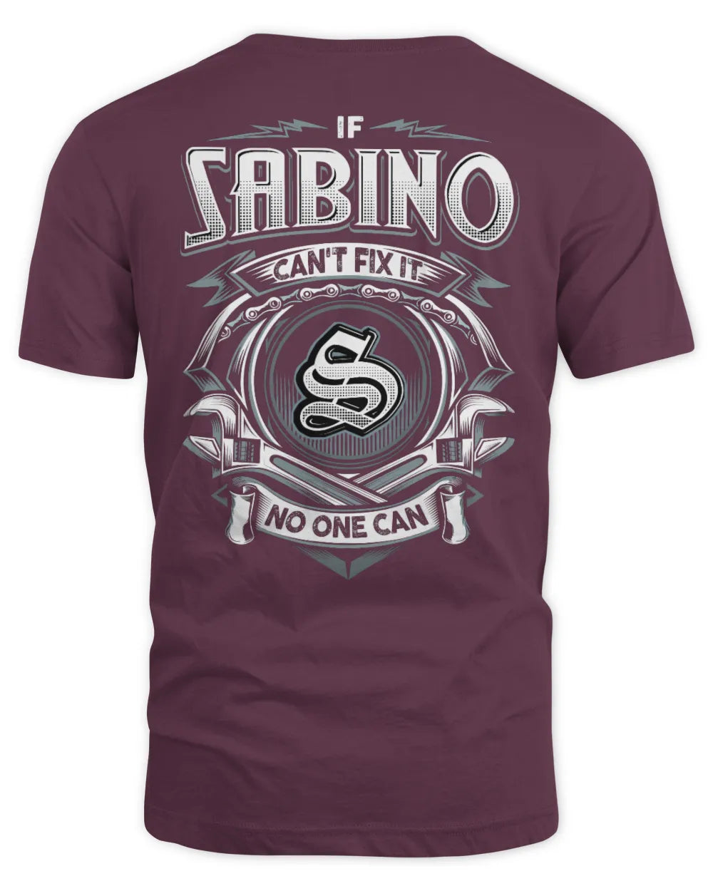 SABINO AP81-K4-626 - Personalized Ahmed Quote Apparel “If Ahmed Can't Fix It, No One Can” - Unisex Standard T-Shirt - Maroon