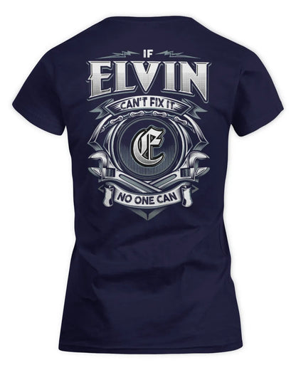 ELVIN AP81-K4-626 - Personalized Ahmed Quote Apparel “If Ahmed Can't Fix It, No One Can” - Women's Standard T-Shirt - Navy