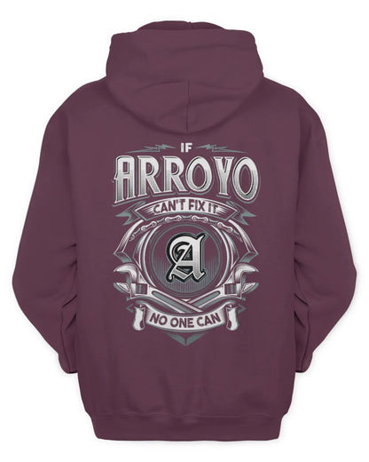 ARROYO AP81-K4-626 - Personalized Ahmed Quote Apparel “If Ahmed Can't Fix It, No One Can” - Unisex Hoodie - Maroon