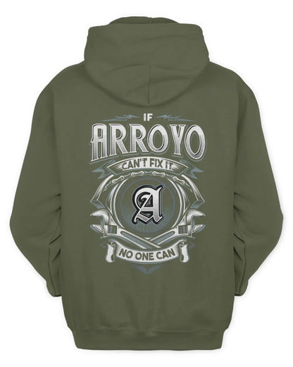ARROYO AP81-K4-626 - Personalized Ahmed Quote Apparel “If Ahmed Can't Fix It, No One Can” - Unisex Hoodie - Military Green