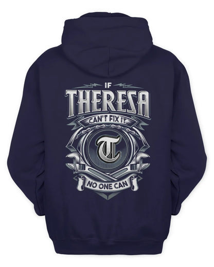 THERESA AP81-K4-626 - Personalized Ahmed Quote Apparel “If Ahmed Can't Fix It, No One Can” - Unisex Hoodie - Navy