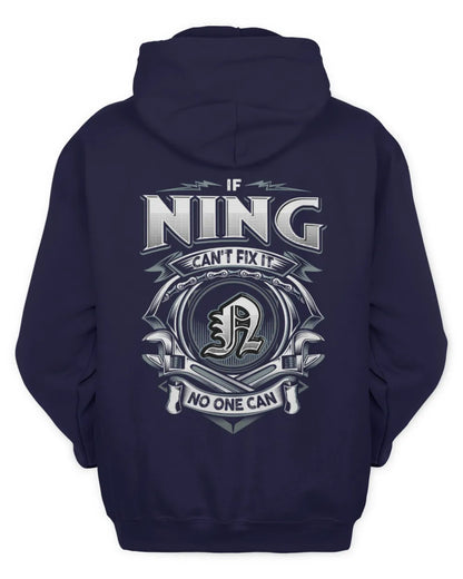NING AP81-K4-626 - Personalized Ahmed Quote Apparel “If Ahmed Can't Fix It, No One Can” - Unisex Hoodie - Navy
