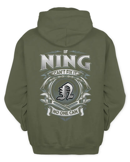 NING AP81-K4-626 - Personalized Ahmed Quote Apparel “If Ahmed Can't Fix It, No One Can” - Unisex Hoodie - Military Green