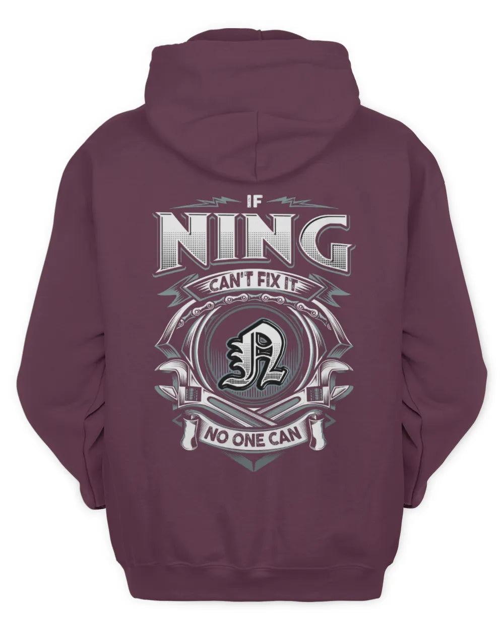 NING AP81-K4-626 - Personalized Ahmed Quote Apparel “If Ahmed Can't Fix It, No One Can” - Unisex Hoodie - Maroon