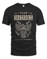 BERNARDINO TP06-K82 – Personalized Classic Style Apparel “Team NAME Lifetime Member” - Unisex Standard T-Shirt - Black