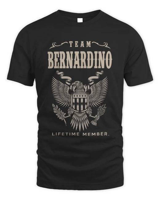 BERNARDINO TP06-K82 – Personalized Classic Style Apparel “Team NAME Lifetime Member”