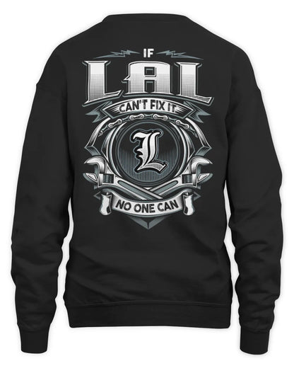 LAL AP81-K4-626 - Personalized Ahmed Quote Apparel “If Ahmed Can't Fix It, No One Can” - Unisex Sweatshirt - Black