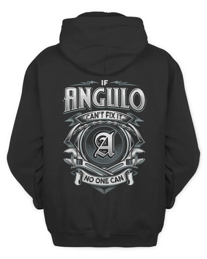 ANGULO AP81-K4-626 - Personalized Ahmed Quote Apparel “If Ahmed Can't Fix It, No One Can” - Unisex Hoodie - Black