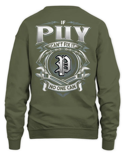 PUY AP81-K4-626 - Personalized Ahmed Quote Apparel “If Ahmed Can't Fix It, No One Can” - Unisex Sweatshirt - Military Green