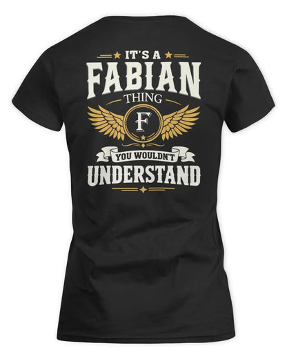 FABIAN KT06-M008 It’s a [NAME] Thing – You Wouldn’t Understand | Personalized Vintage T-Shirt - Women's Standard T-Shirt - Black