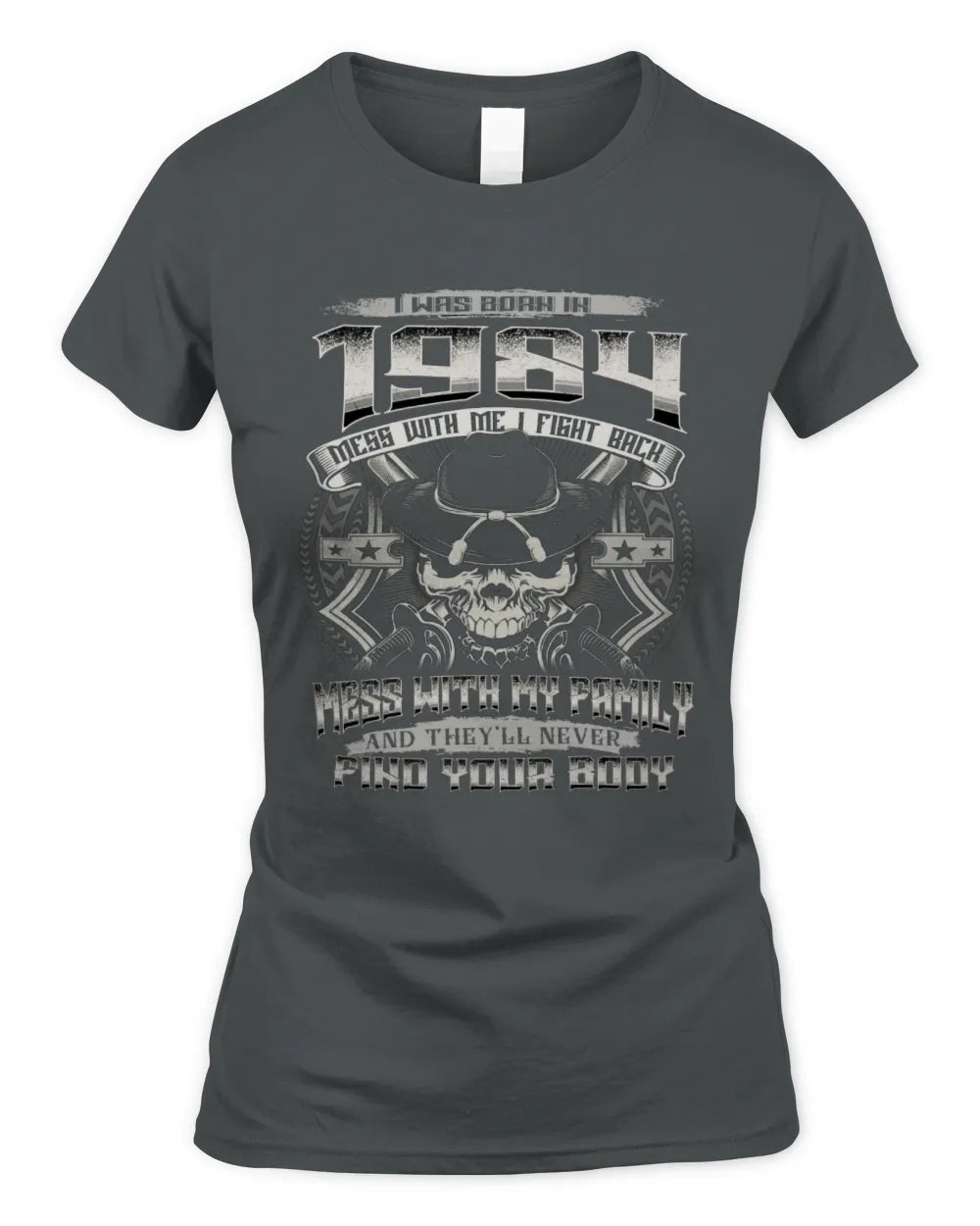 1984 HH89-K2 – Protective Family Quote T-Shirt - Women's Standard T-Shirt - Charcoal