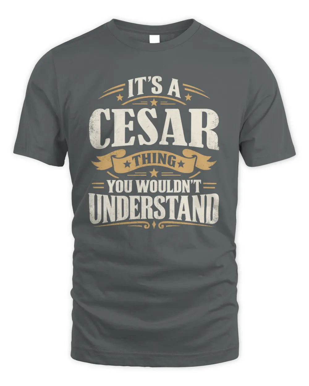 CESAR P08 TH51 - Personalized “It’s a/an [NAME] Thing – You Wouldn’t Understand” Shirt - Unisex Standard T-Shirt - Charcoal