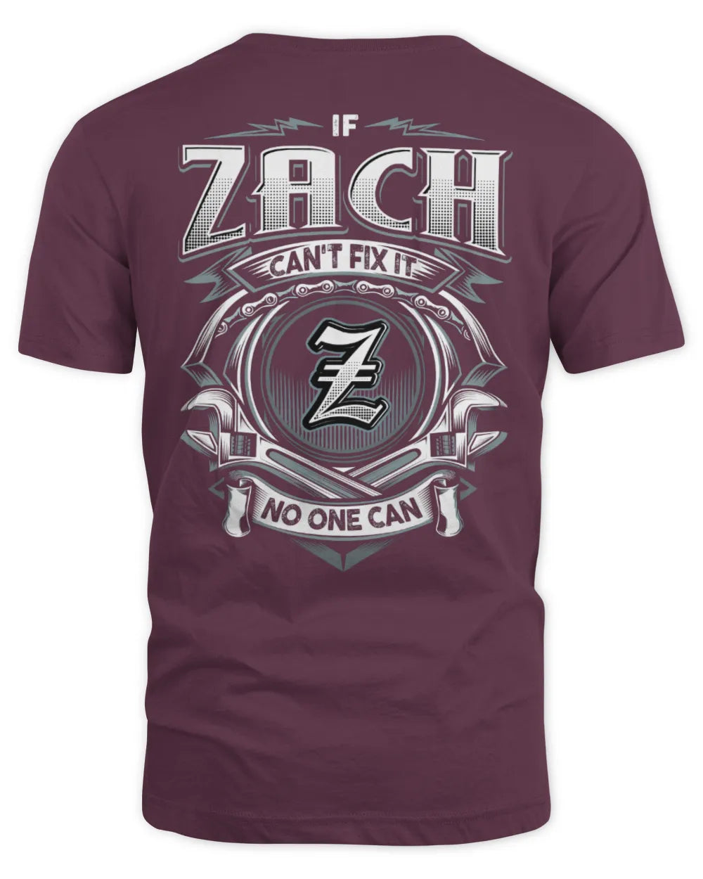 ZACH AP81-K4-626 - Personalized Ahmed Quote Apparel “If Ahmed Can't Fix It, No One Can” - Unisex Standard T-Shirt - Maroon