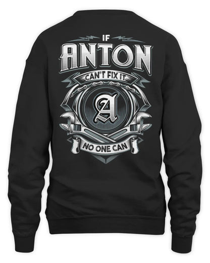 ANTON AP81-K4-626 - Personalized Ahmed Quote Apparel “If Ahmed Can't Fix It, No One Can” - Unisex Sweatshirt - Black