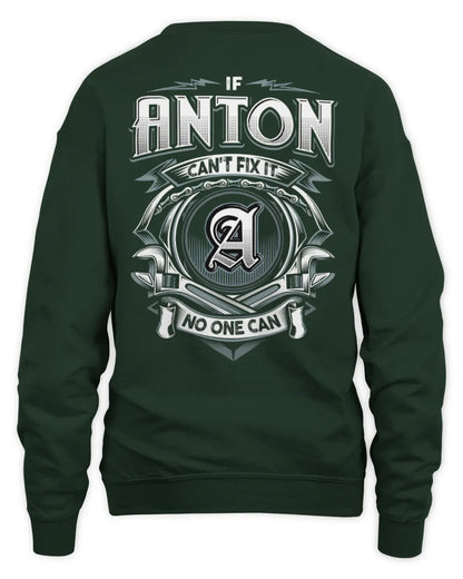 ANTON AP81-K4-626 - Personalized Ahmed Quote Apparel “If Ahmed Can't Fix It, No One Can” - Unisex Sweatshirt - Forest Green