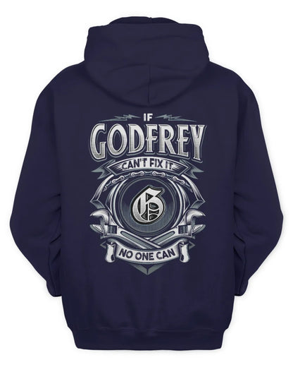 GODFREY AP81-K4-626 - Personalized Ahmed Quote Apparel “If Ahmed Can't Fix It, No One Can” - Unisex Hoodie - Navy