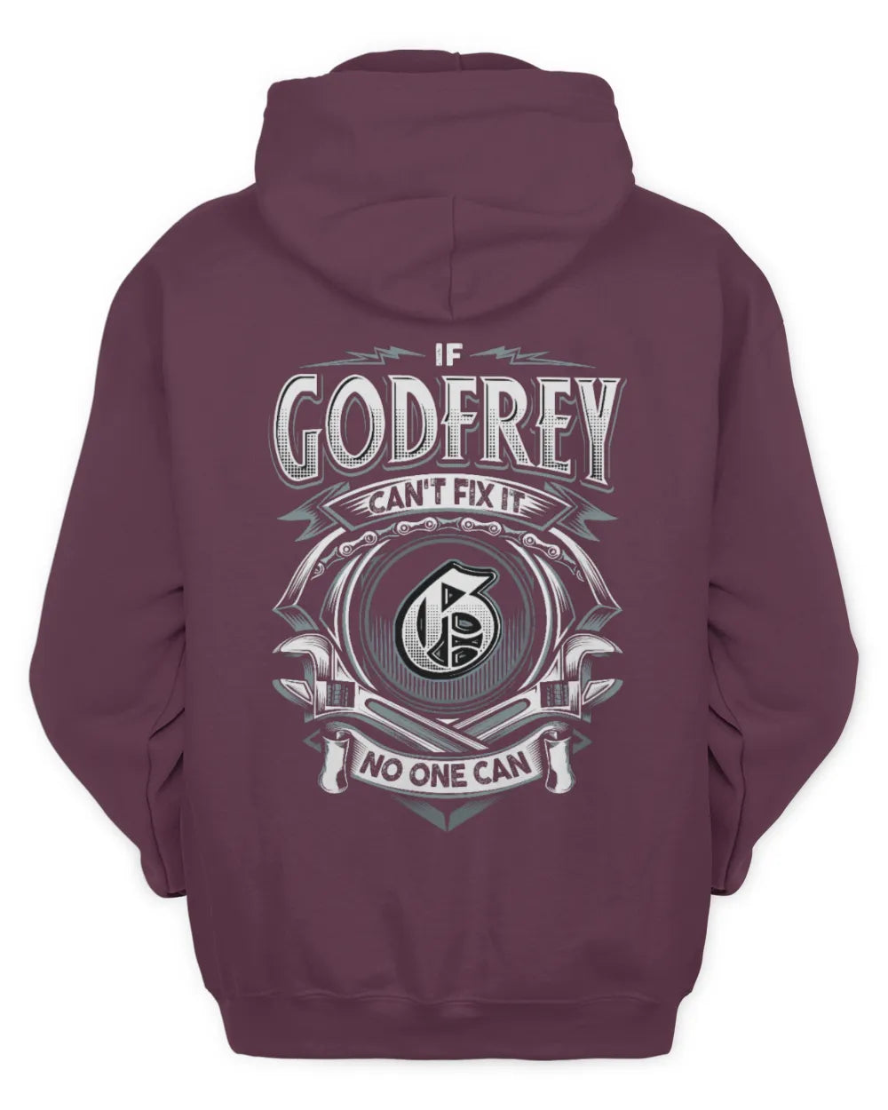 GODFREY AP81-K4-626 - Personalized Ahmed Quote Apparel “If Ahmed Can't Fix It, No One Can” - Unisex Hoodie - Maroon