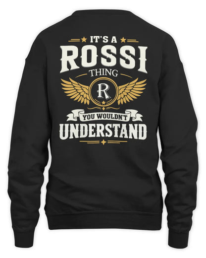 ROSSI KT06-M008 It’s a [NAME] Thing – You Wouldn’t Understand | Personalized Vintage T-Shirt - Unisex Sweatshirt - Black