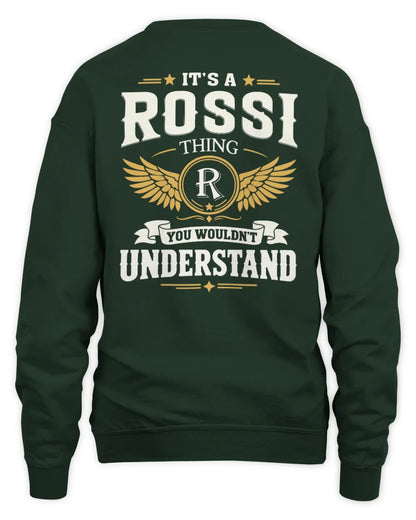 ROSSI KT06-M008 It’s a [NAME] Thing – You Wouldn’t Understand | Personalized Vintage T-Shirt - Unisex Sweatshirt - Forest Green