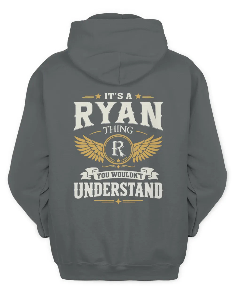 RYAN KT06-M008 It’s a [NAME] Thing – You Wouldn’t Understand | Personalized Vintage T-Shirt - Unisex Hoodie - Charcoal
