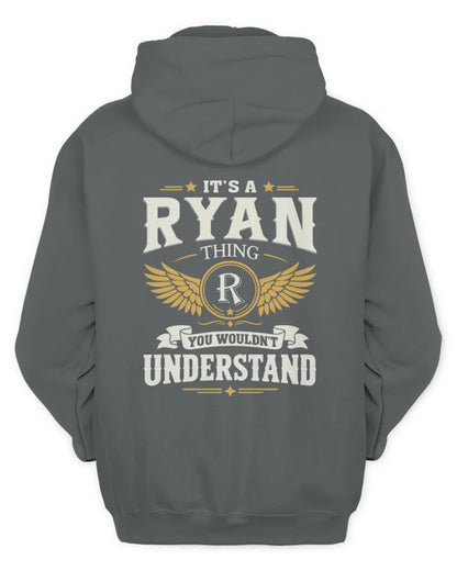 RYAN KT06-M008 It’s a [NAME] Thing – You Wouldn’t Understand | Personalized Vintage T-Shirt - Unisex Hoodie - Charcoal