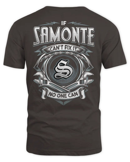 SAMONTE AP81-K4-626 - Personalized Ahmed Quote Apparel “If Ahmed Can't Fix It, No One Can” - Unisex Standard T-Shirt - Dark Chocolate