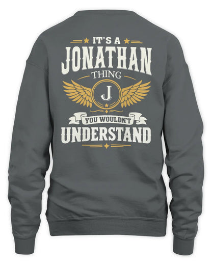 JONATHAN KT06-M008 It’s a [NAME] Thing – You Wouldn’t Understand | Personalized Vintage T-Shirt - Unisex Sweatshirt - Charcoal