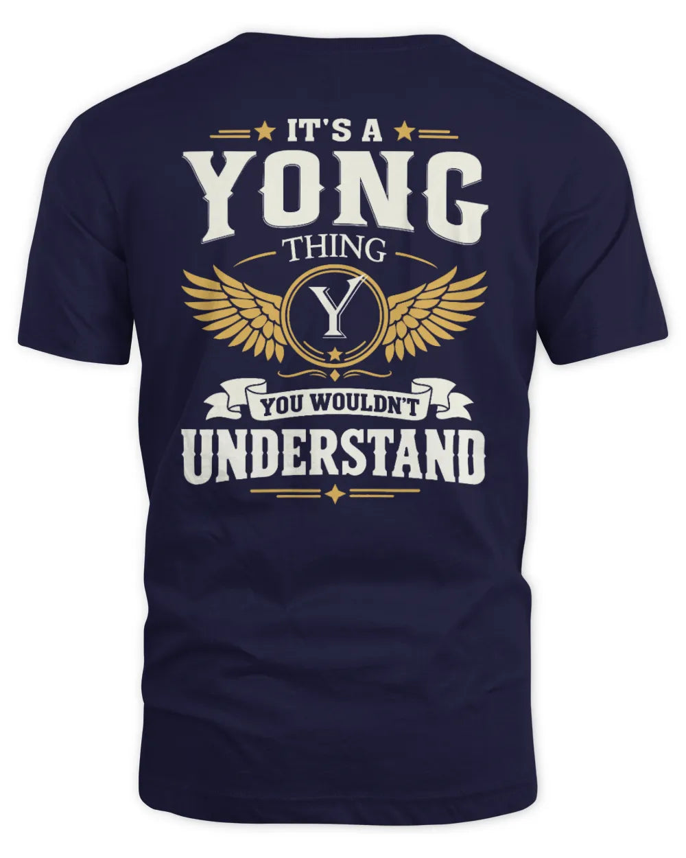 YONG KT06-M008 It’s a [NAME] Thing – You Wouldn’t Understand | Personalized Vintage T-Shirt - Unisex Standard T-Shirt - Navy