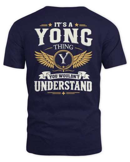 YONG KT06-M008 It’s a [NAME] Thing – You Wouldn’t Understand | Personalized Vintage T-Shirt - Unisex Standard T-Shirt - Navy