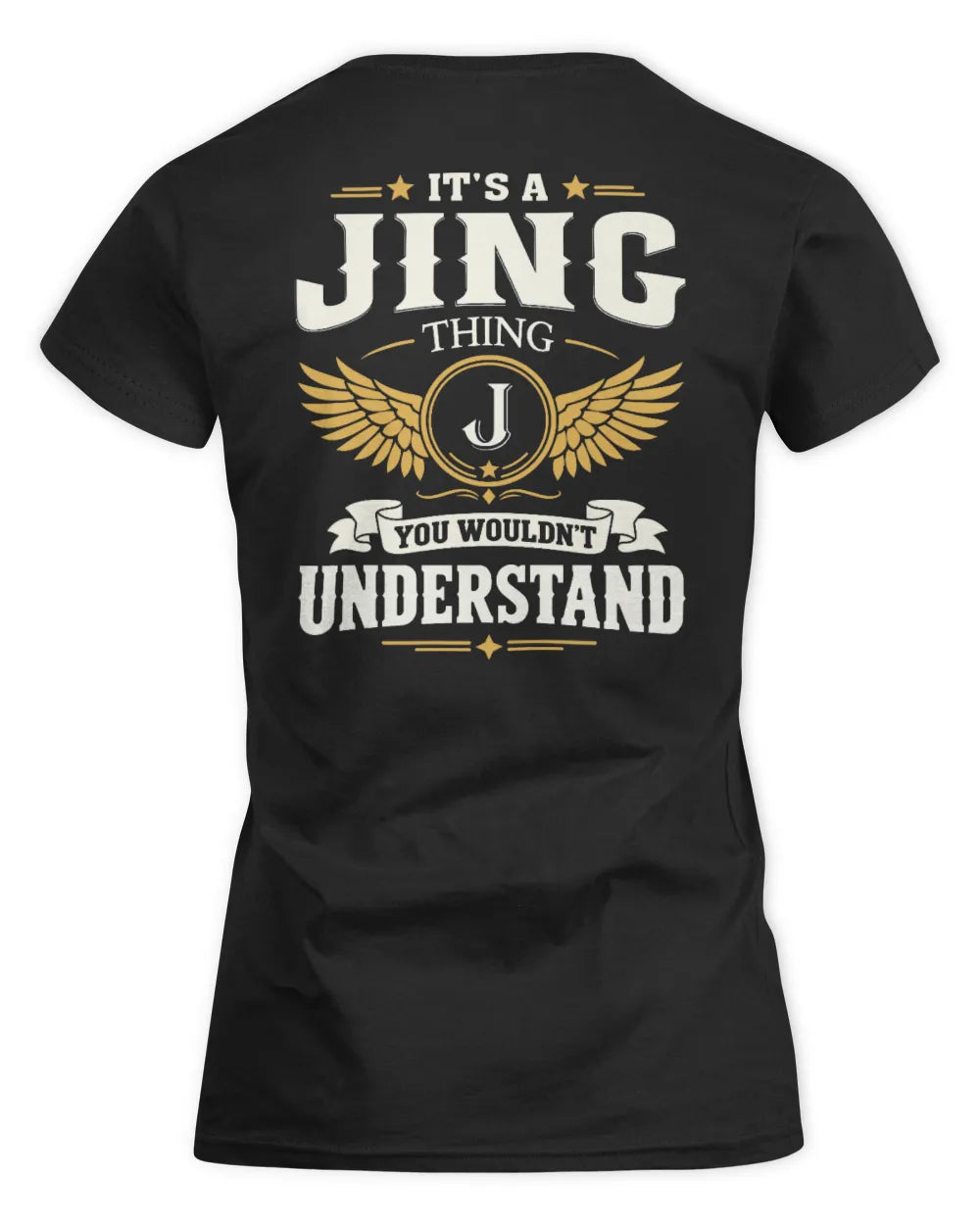 JING KT06-M008 It’s a [NAME] Thing – You Wouldn’t Understand | Personalized Vintage T-Shirt - Women's Standard T-Shirt - Black