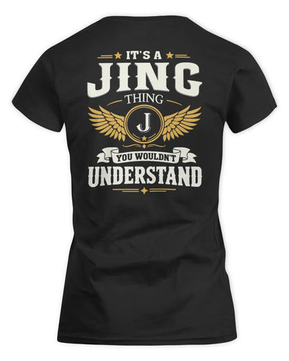 JING KT06-M008 It’s a [NAME] Thing – You Wouldn’t Understand | Personalized Vintage T-Shirt - Women's Standard T-Shirt - Black