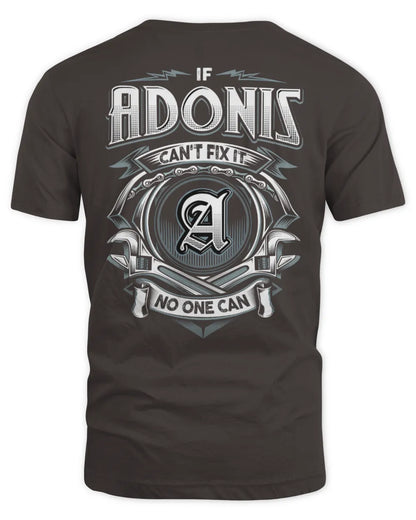 ADONIS AP81-K4-626 - Personalized Ahmed Quote Apparel “If Ahmed Can't Fix It, No One Can” - Unisex Standard T-Shirt - Dark Chocolate