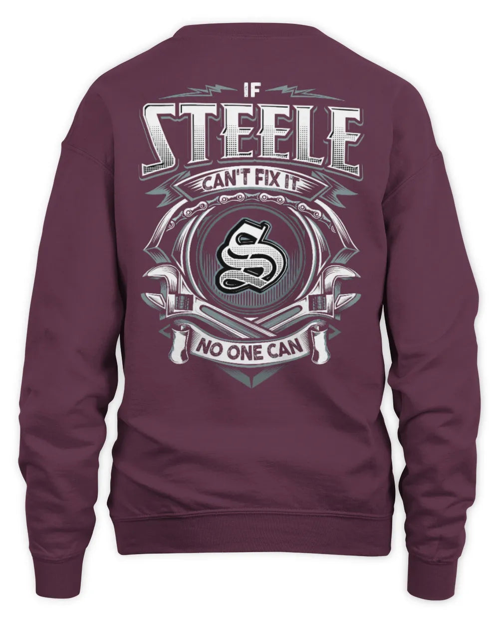 STEELE AP81-K4-626 - Personalized Ahmed Quote Apparel “If Ahmed Can't Fix It, No One Can” - Unisex Sweatshirt - Maroon