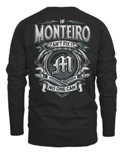 MONTEIRO AP81-K4-626 - Personalized Ahmed Quote Apparel “If Ahmed Can't Fix It, No One Can” - Men's Long Sleeved T-Shirt - Black