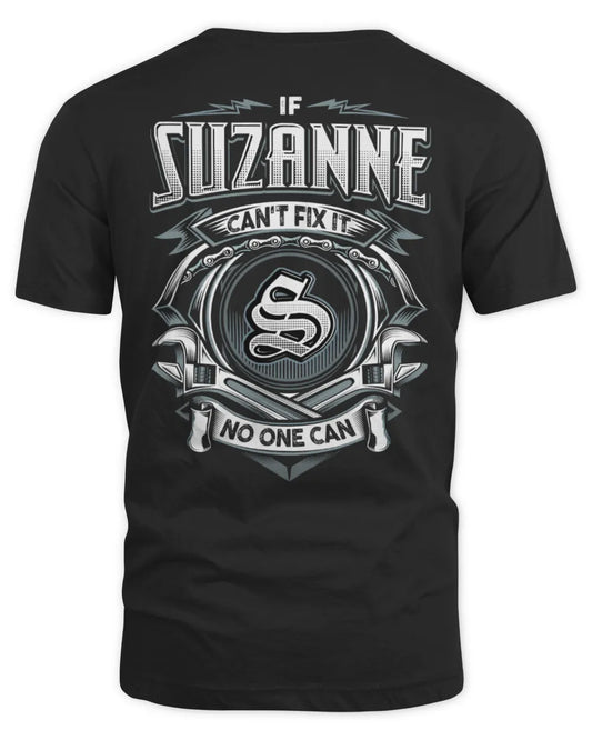 SUZANNE AP81-K4-626 - Personalized Ahmed Quote Apparel “If Ahmed Can't Fix It, No One Can” - Unisex Standard T-Shirt - Black